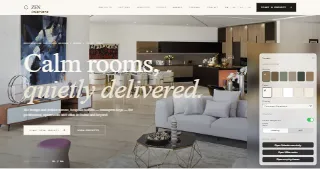 Zen Interiors website preview
