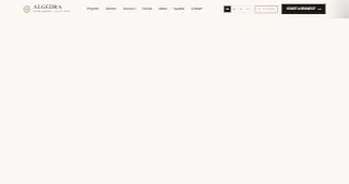 Algedra Interior Design website preview