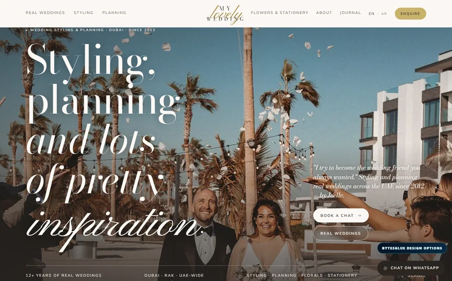 My Lovely Wedding website preview
