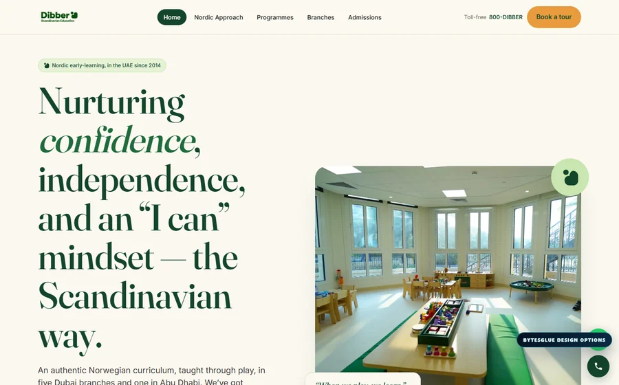 Dibber Nursery website preview