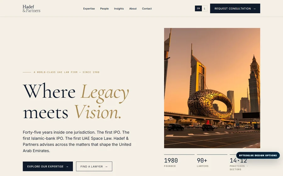 Hadef And Partners website preview