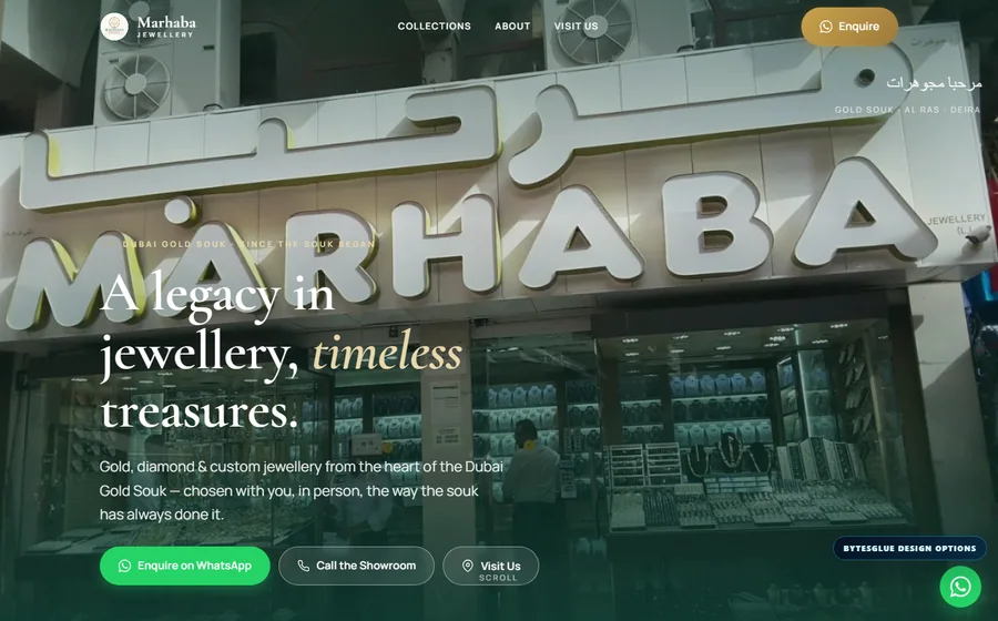 Marhaba Jewellery website preview