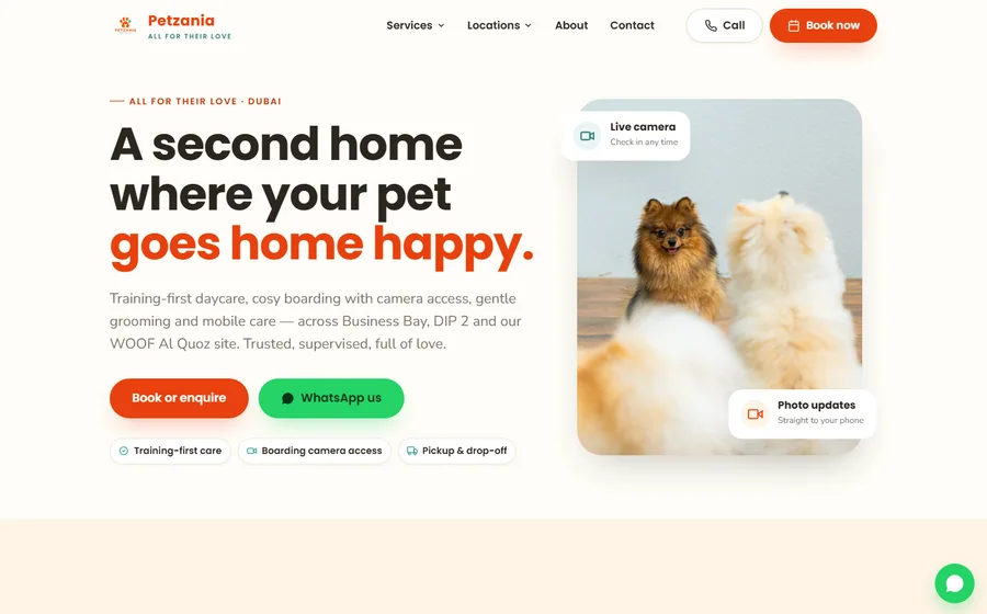 Petzania website preview