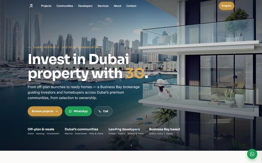 3G Real Estate website preview