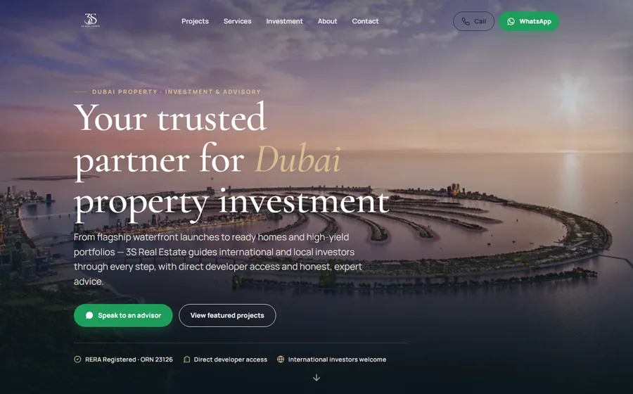 3S Real Estate website preview