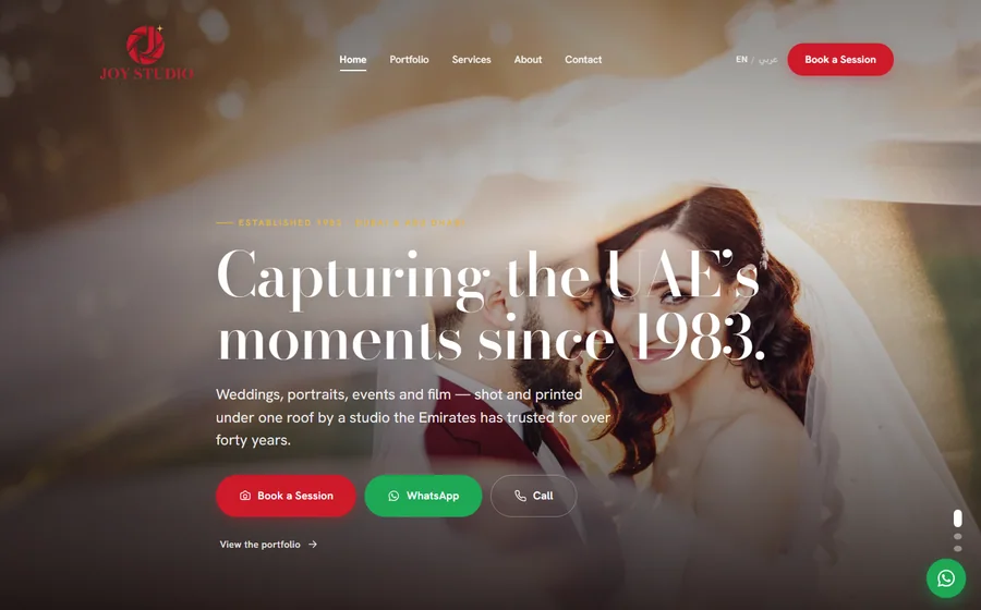 Joy Studio website preview