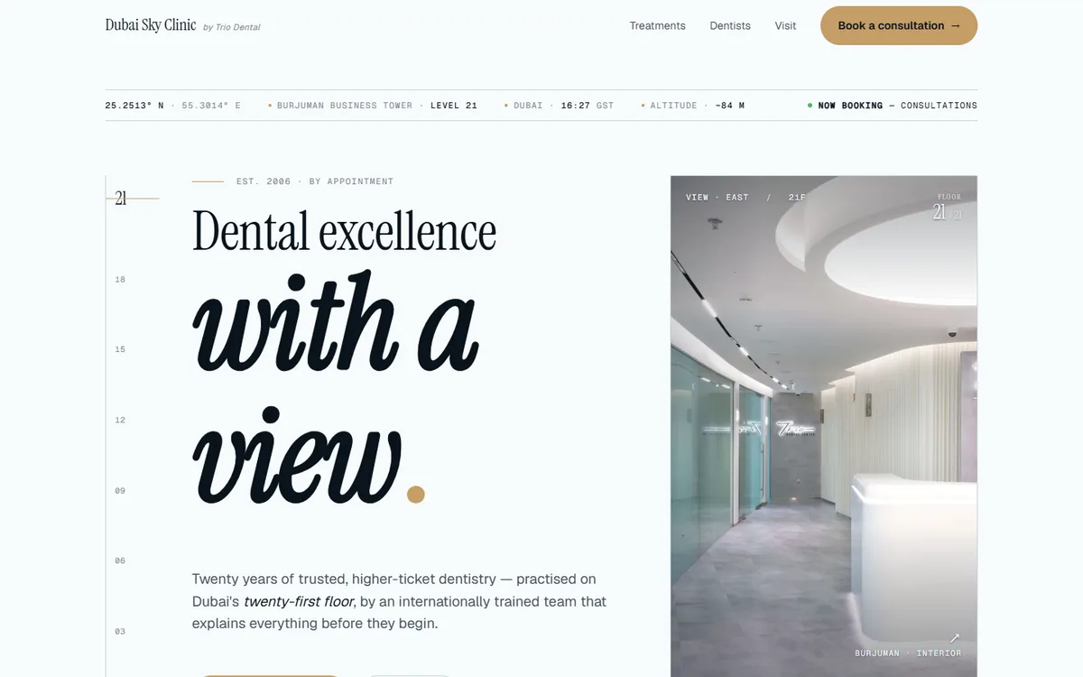 Dubai Sky Clinic website preview