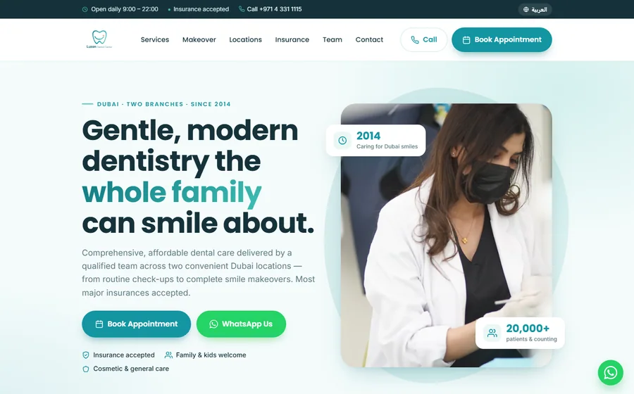 Luzan website preview