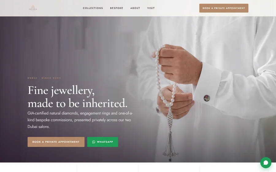 Istana Jewellery website preview