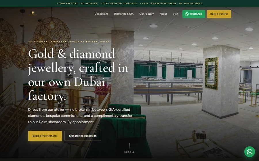 Goldshopdubai Caspian Wjjt Jewellery website preview