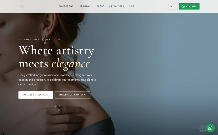 Daval Jewels Jewellery website preview