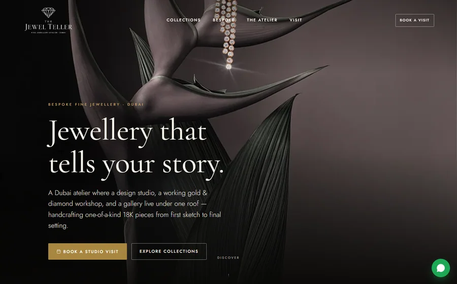 The Jewel Teller Jewellery website preview
