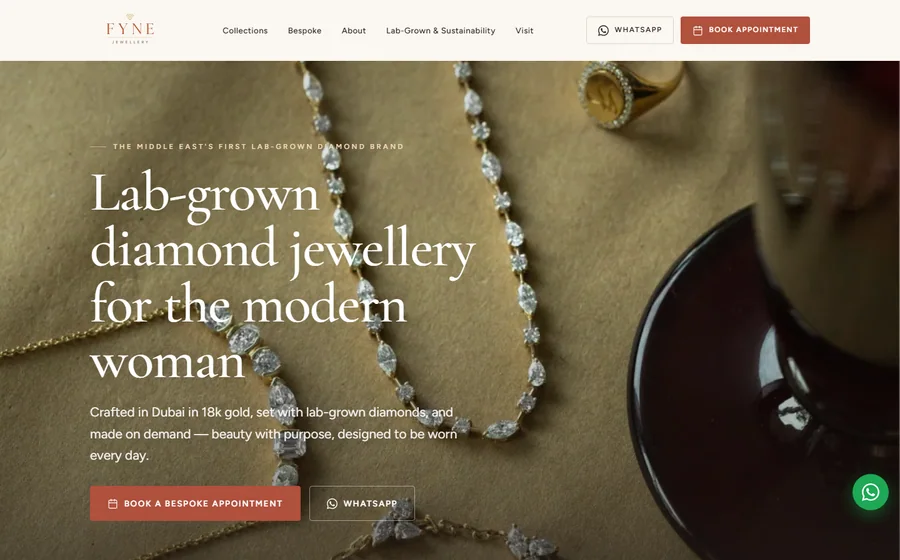 Fyne Jewellery website preview