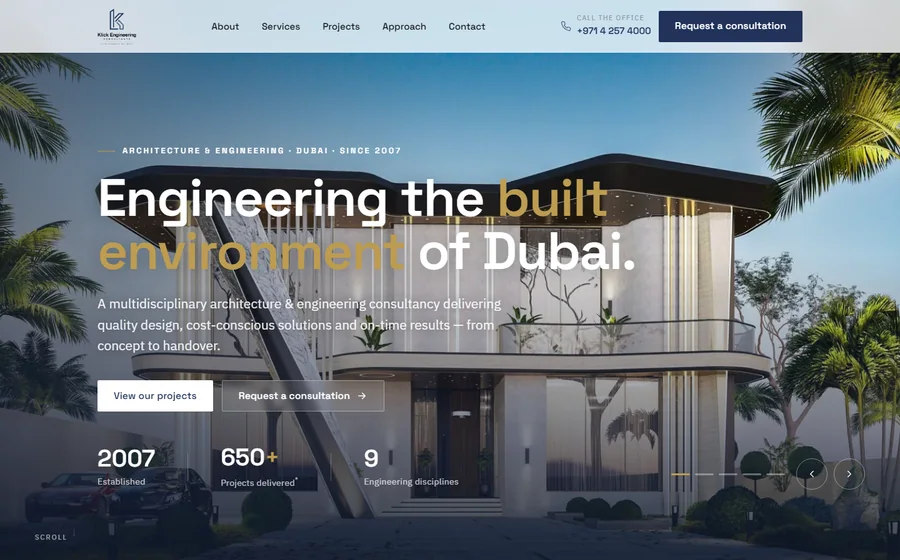 Klick Engineering Consultants website preview