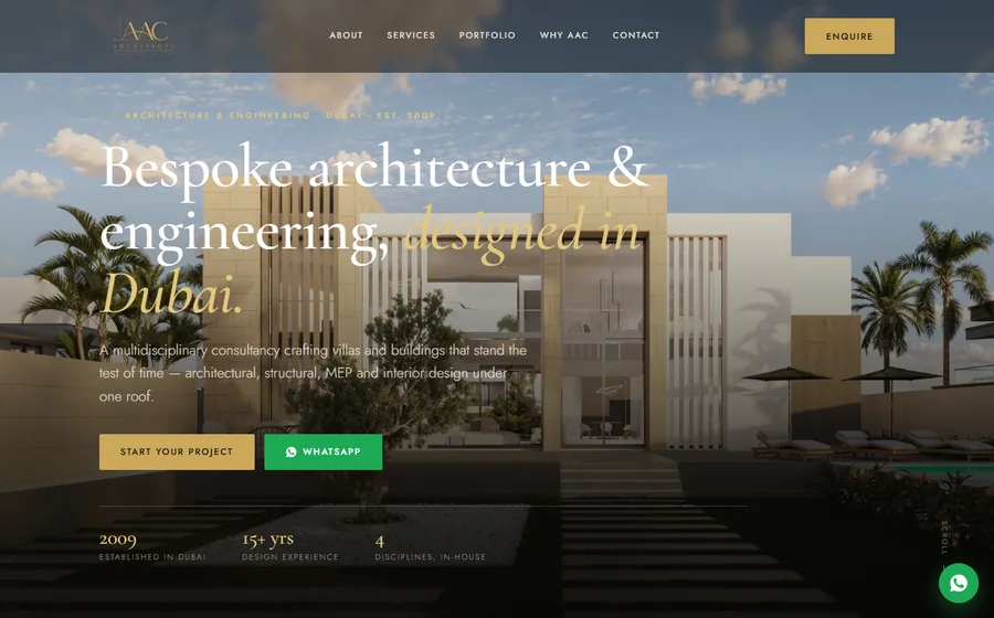 Aac Arc Architects Engineering Consultancy website preview