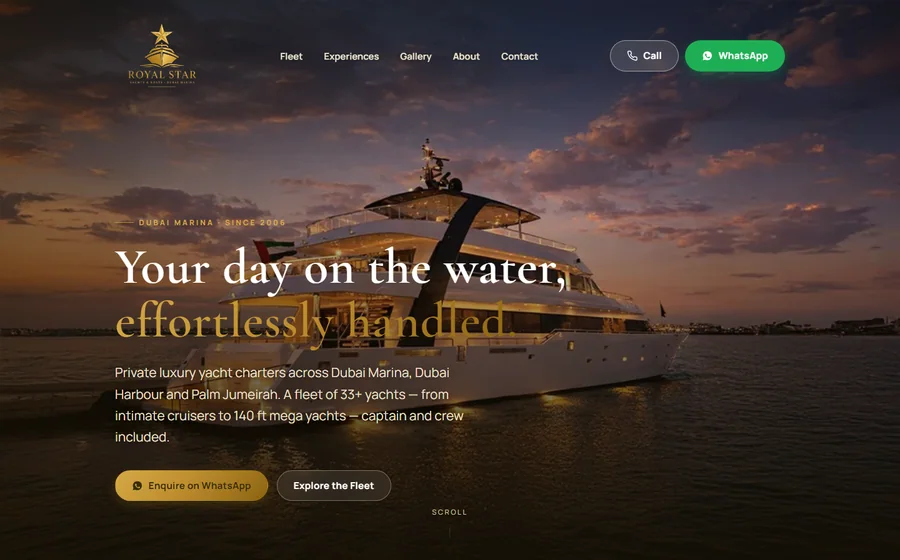 Royal Star Yachts And Boats website preview