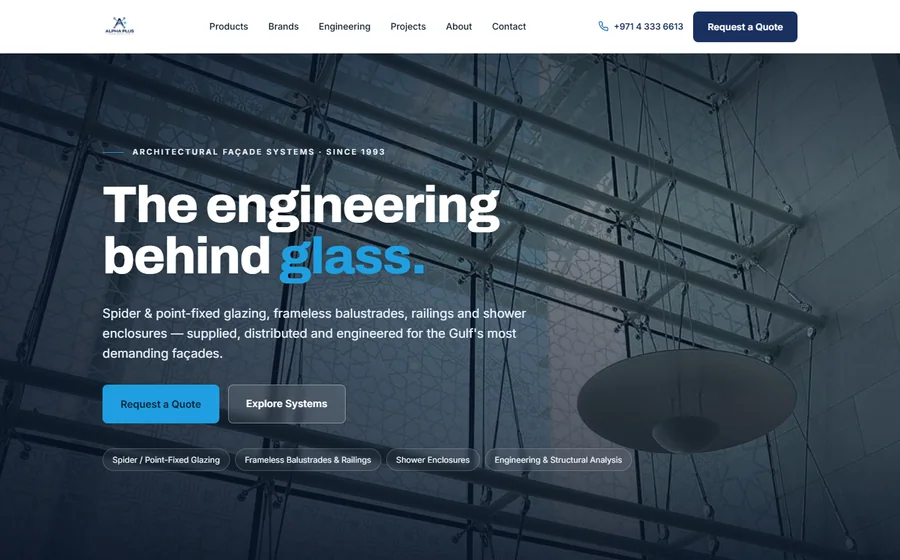 Alpha Plus website preview