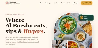 Hashtag Cafe And Restaurant website preview
