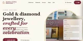 Malabar Gold And Diamonds Qusais Al Nahda Uae website preview