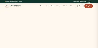 The Hamptons Cafe And Restaurant website preview