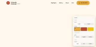 Friends Avenue Cafe Jlt website preview