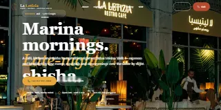 La Letizia Cafe And Shisha Hookah Dubai Marina Walk website preview