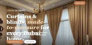 Curtains Dubai Easy Blinds And Curtains website preview