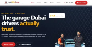 Auto Whiz Garage website preview