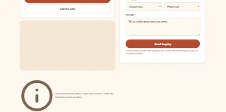 Rumailah Caf Jumeirah website preview