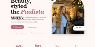 Paulista Beauty Salon website preview