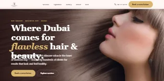 Artistic Trendz Hair And Beauty Salon Business Bay website preview