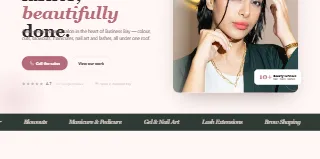 Cuts And Nails Beauty Salon website preview