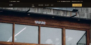Black Jack Barber Shop website preview
