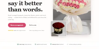 Online Flower Shop website preview