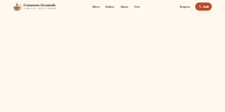 Common Grounds Jlt website preview