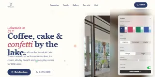 Cafe Confetti website preview