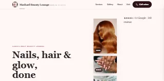 Mashael Beauty Lounge website preview
