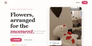 Marina Flowers Shop website preview