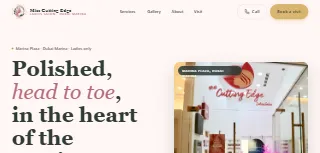 Miss Cutting Edge Ladies Best Salon Dubai Marina Dubai Marina Ar website preview