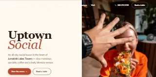 Uptown Social website preview