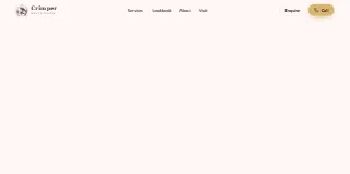 Crimper Barber Shop website preview