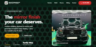 Masterkraft Premium Car Detailing Services Dubai I Graphene Pain website preview