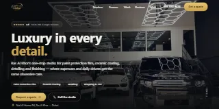 Elite Crystal Car Care website preview