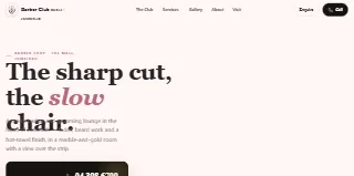 Barber Club Dubai website preview