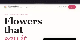 Blossom Tree Flower Shop website preview