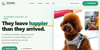 Pet Avenue Boutique And Spa website preview