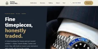 Royal Watches website preview