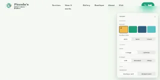 Piccolos Mobile Grooming Pet Boutique website preview