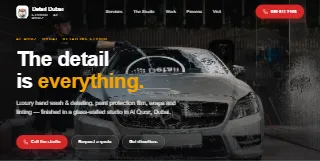 Detail Dubai Studio Luxury Car Wash And Detailing Paint Protecti website preview