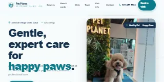 Pet Planet Veterinary Clinic Vet Jvc website preview